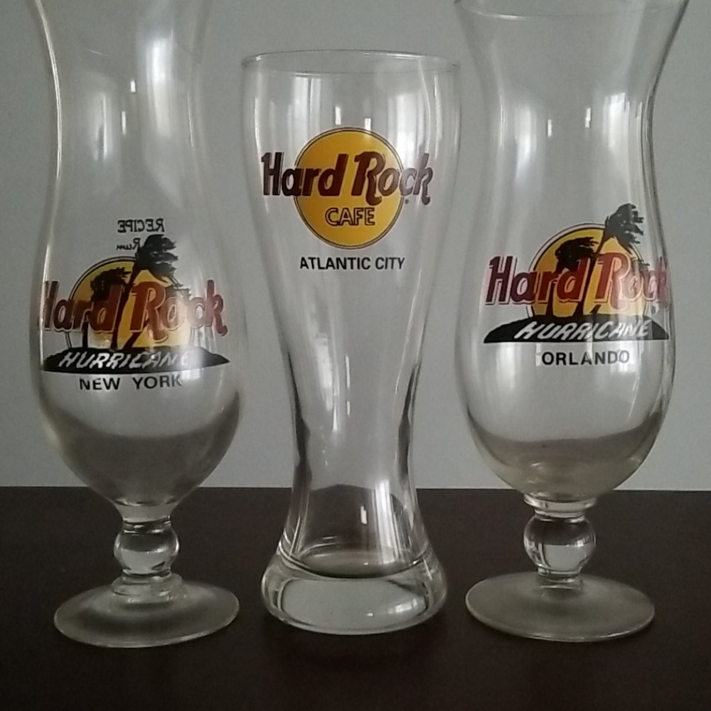Hard Rock Cafe glasses